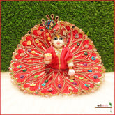 Shaneel Jarkan Stone Work Magenta Laddu Poshak